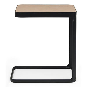 Set 2 Tavolini Legno Nero Industriale da Interno 50x30 - REGAL