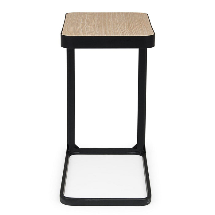 Set 2 Tavolini Legno Nero Industriale da Interno 50x30 - REGAL