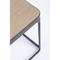 Set 2 Tavolini Legno Nero Industriale da Interno 50x30 - REGAL