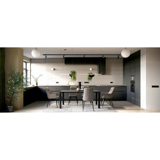 Tappeto Tessuto Argentato Moderno da Interno 200x290 - REED