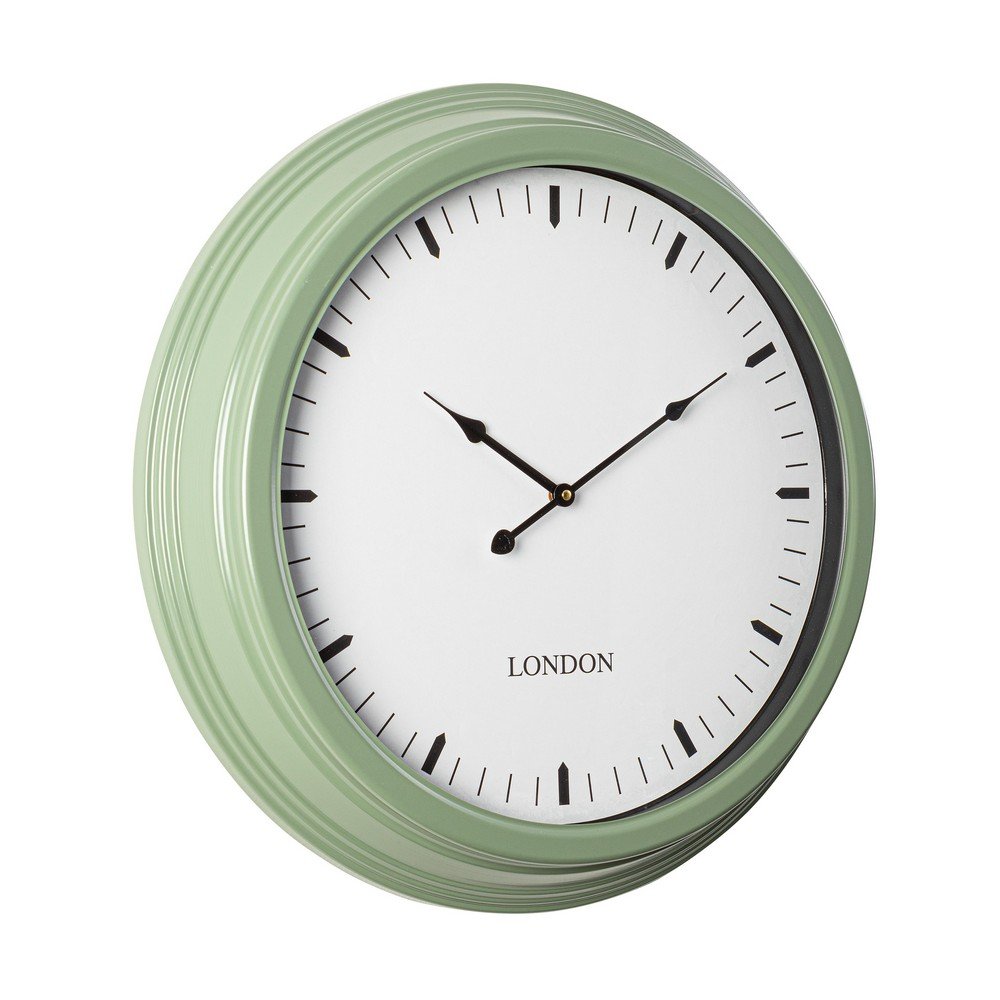 Orologio da Parete Metallo Blu Moderno 58,5 cm - RADIOSO Colore: Verde