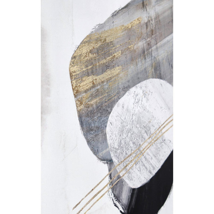 Set 2 Quadri su Tela Multicolore Moderni da Parete 50x50 - PRIYA