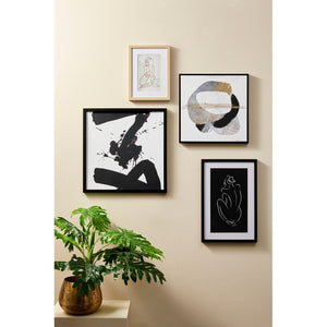 Set 2 Quadri su Tela Multicolore Moderni da Parete 50x50 - PRIYA