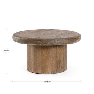 Tavolino Legno Naturale Rustico da Interno 75 cm - PHOENIX