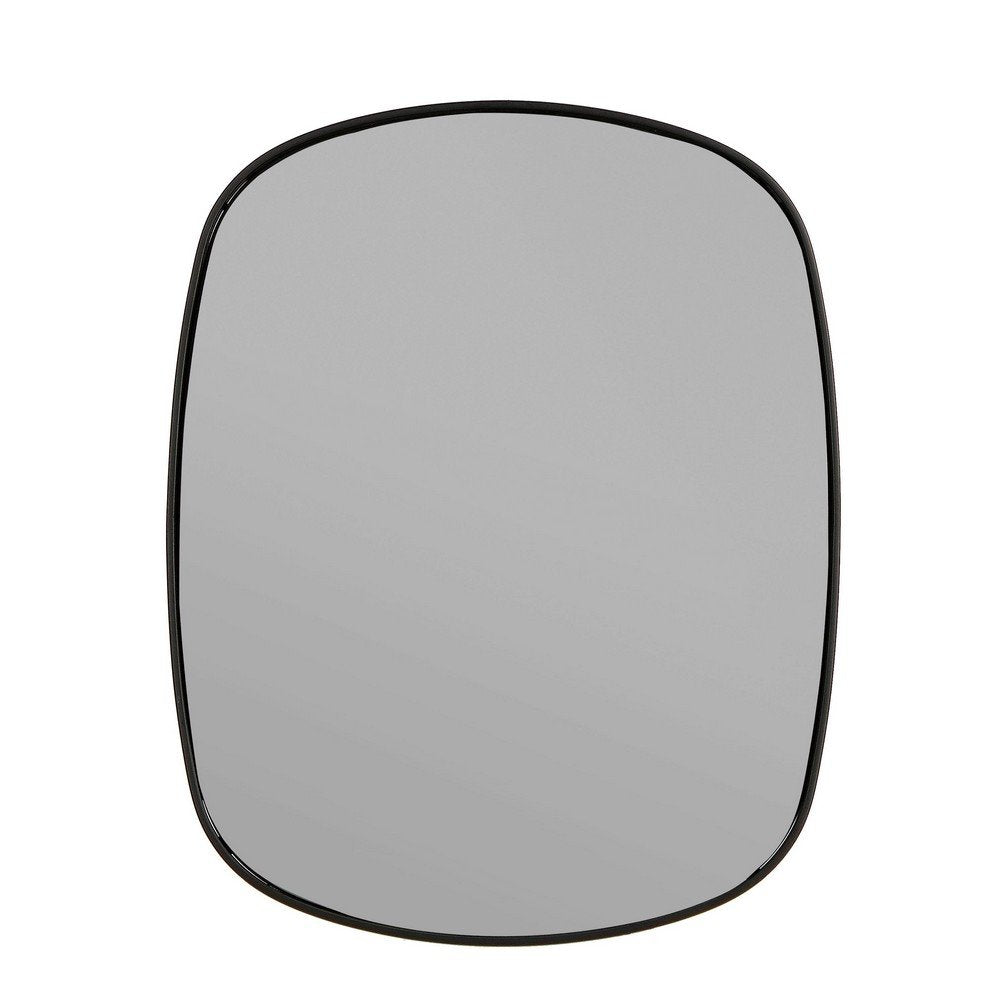 Set 2 Specchi Acciaio Nero Moderni da Interno 40x50 cm - PEREZ