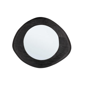 Specchio Legno Marrone Moderno da Parete - PAULINA Dimensione: 50x44, Colore: Nero