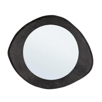 Specchio Legno Marrone Moderno da Parete - PAULINA Dimensione: 70x60, Colore: Nero
