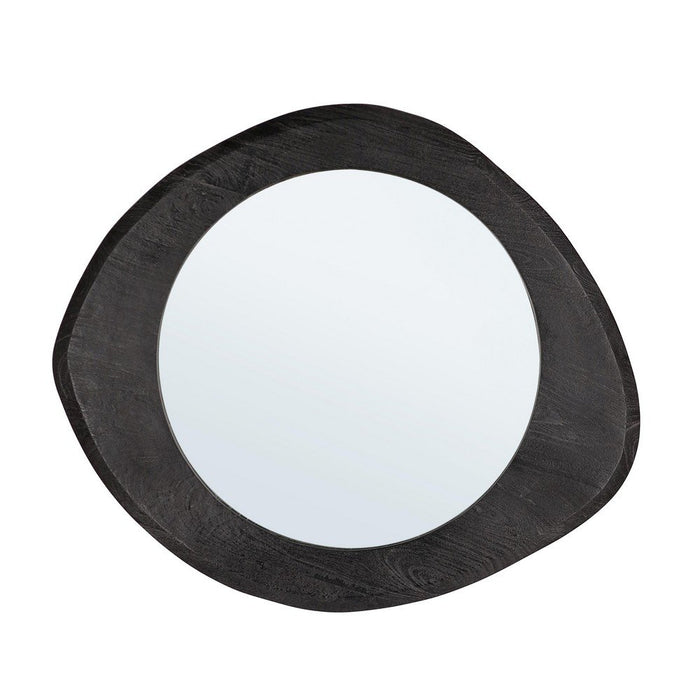 Specchio Legno Marrone Moderno da Parete - PAULINA Dimensione: 70x60, Colore: Nero