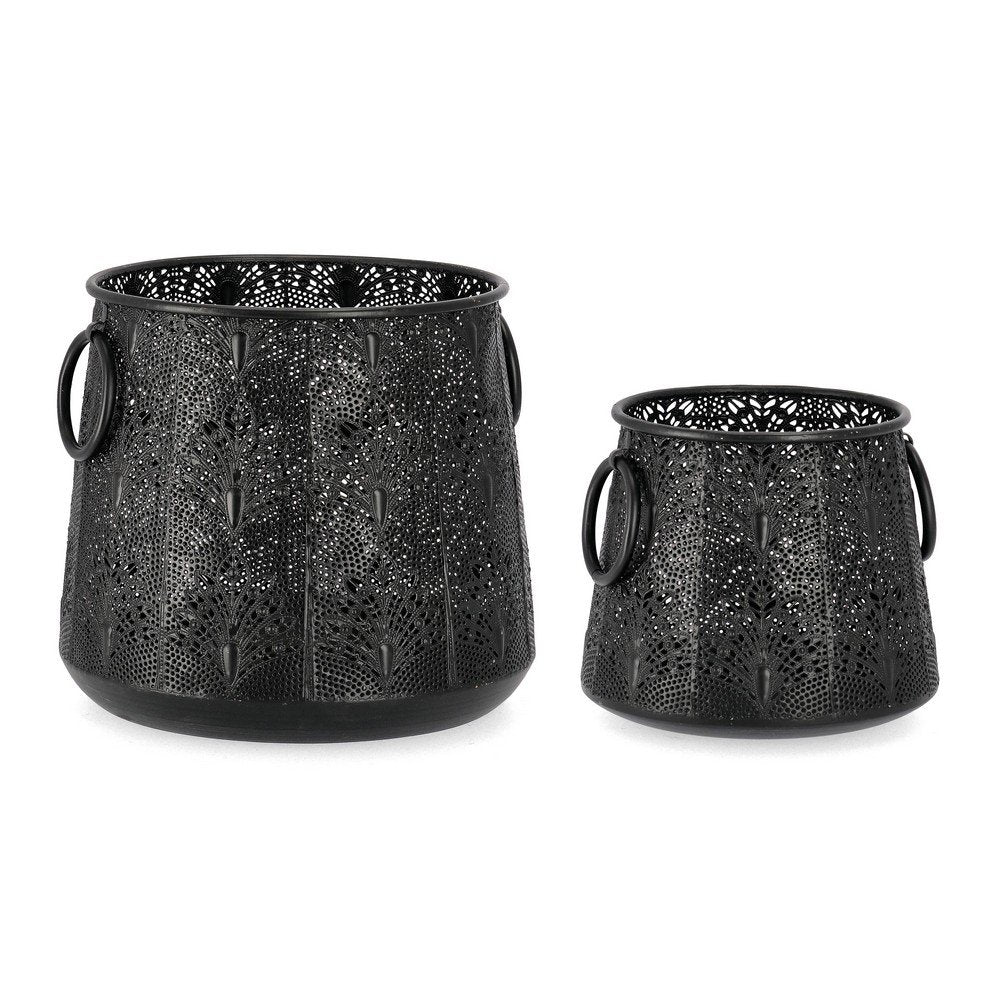 Lanterne Metallo Nero Stile Boho da Interno - PARKER Colore: Nero