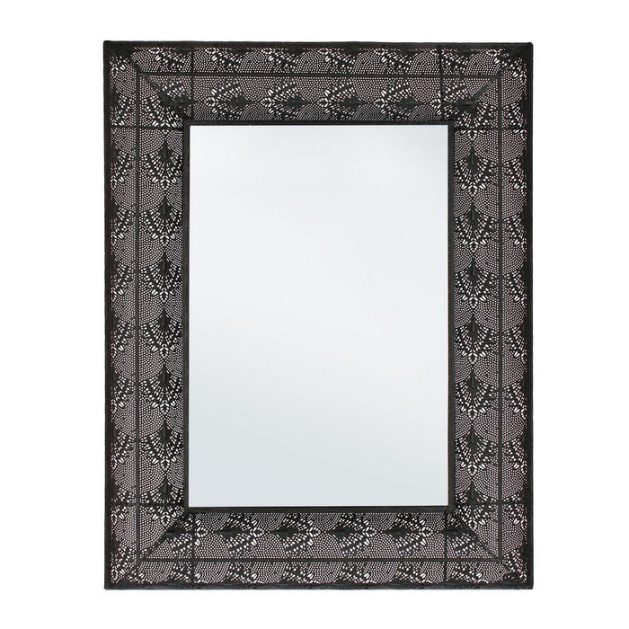 Specchio Metallo Nero Industriale da Parete 70x90,5 - PARKER