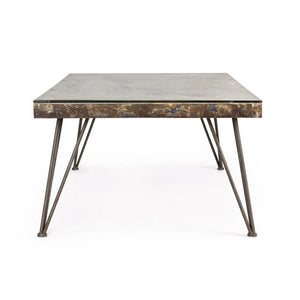 Tavolino Acciaio Grigio Scuro Industriale da Interno 140x75 - OCEANIA