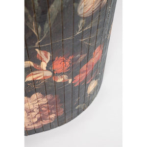 Tavolino Legno Grigio Scuro Floreale da Interno 40cm - NIPPON BAMBOO