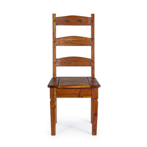 Sedia Legno Marrone Rustica da Interno - NINA