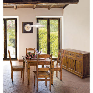 Sedia Legno Marrone Rustica da Interno - NINA