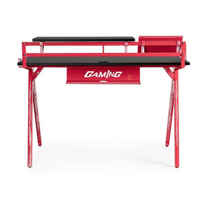 Scrivania 2 Piani Nero Moderna da Interno - NEBULA