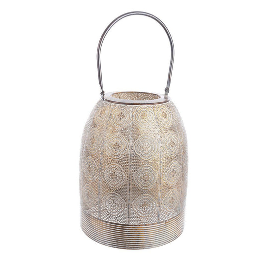 Set 4 Lanterne Metallo Marrone Stile Boho da Interno - NATASHA