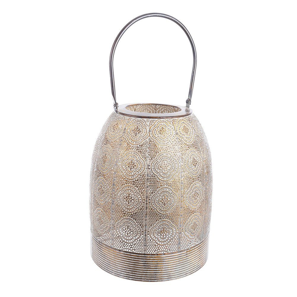 Set 4 Lanterne Metallo Marrone Stile Boho da Interno - NATASHA