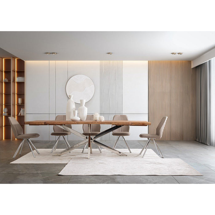 Tappeto Viscosa Beige Moderno da Interno 160x230 - MORRIS