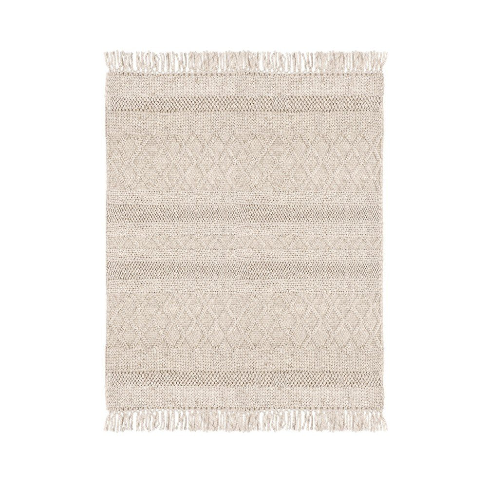 Tappeto Cotone Beige Boho da Interno - MORGAN Dimensione: 140x200, Colore: Beige
