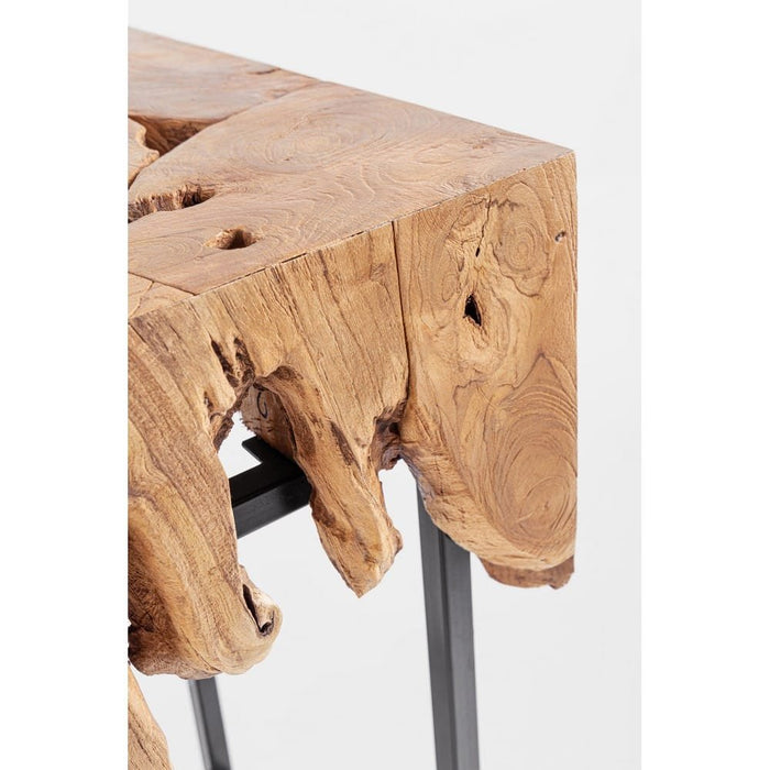 Consolle Radice di Teak Naturale Industriale da Interno - MONTEGO