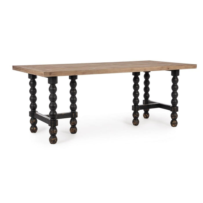 Tavolo Rettangolare Legno Marrone Rustico da Interno 198x94 - MODERN RUSTIC