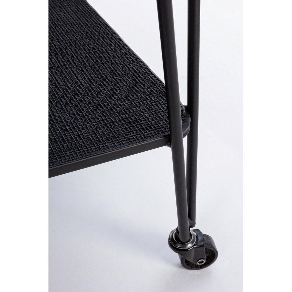 Carrello Vetro Nero Moderno da Interno - MIRIAM