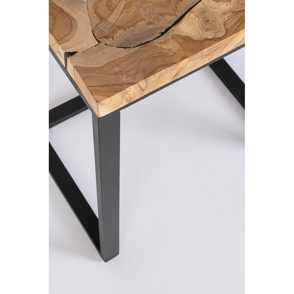 Tavolini in Teak Marrone Industriale da Interno - MIRANDA