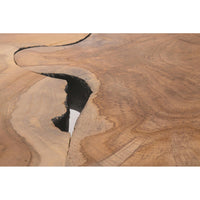 Tavolini in Teak Marrone Industriale da Interno - MIRANDA