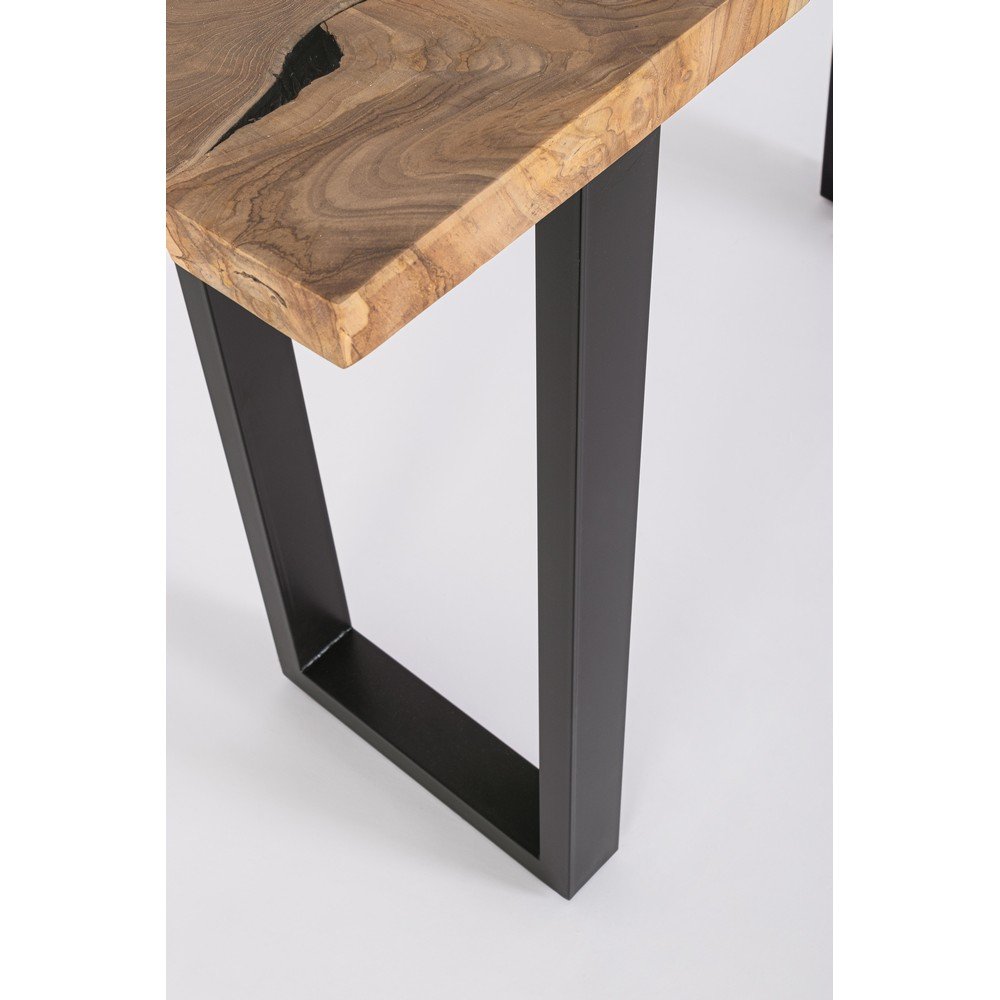 Consolle Teak Marrone Industriale da Interno 120x40 - MIRANDA