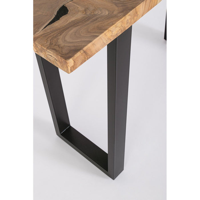 Consolle Teak Marrone Industriale da Interno 120x40 - MIRANDA