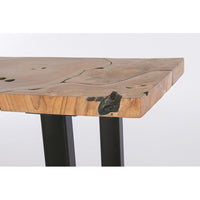 Consolle Teak Marrone Industriale da Interno 120x40 - MIRANDA