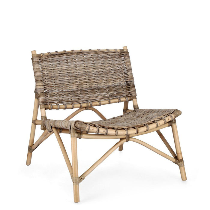 Sedia Rattan Naturale Marrone Rustico da Interno - MIRABELLE