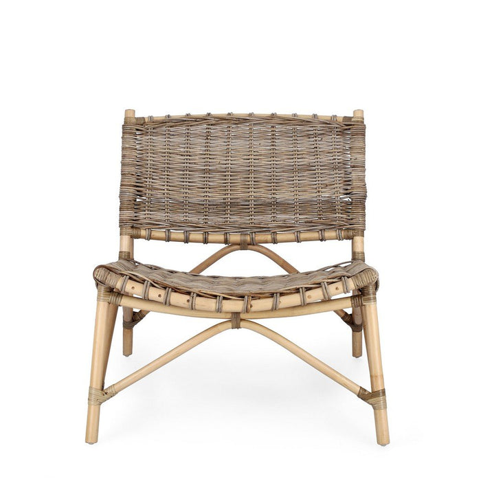 Sedia Rattan Naturale Marrone Rustico da Interno - MIRABELLE