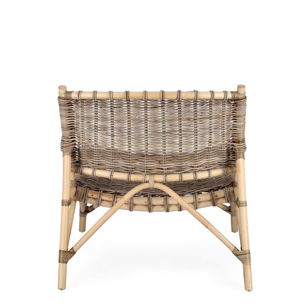 Sedia Rattan Naturale Marrone Rustico da Interno - MIRABELLE