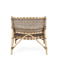 Sedia Rattan Naturale Marrone Rustico da Interno - MIRABELLE
