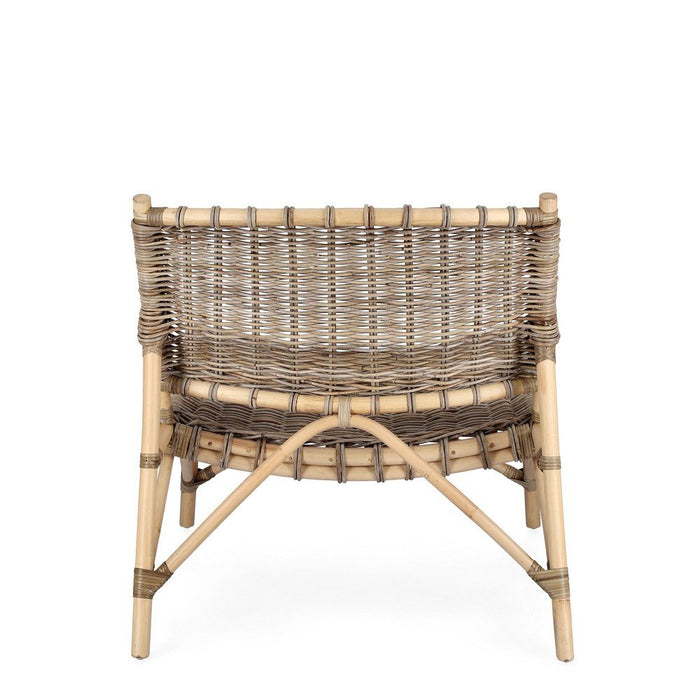 Sedia Rattan Naturale Marrone Rustico da Interno - MIRABELLE
