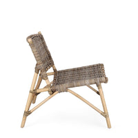 Sedia Rattan Naturale Marrone Rustico da Interno - MIRABELLE