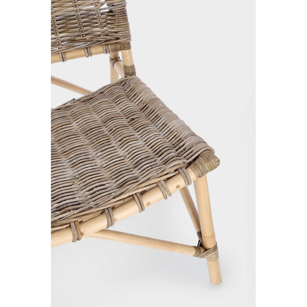 Sedia Rattan Naturale Marrone Rustico da Interno - MIRABELLE