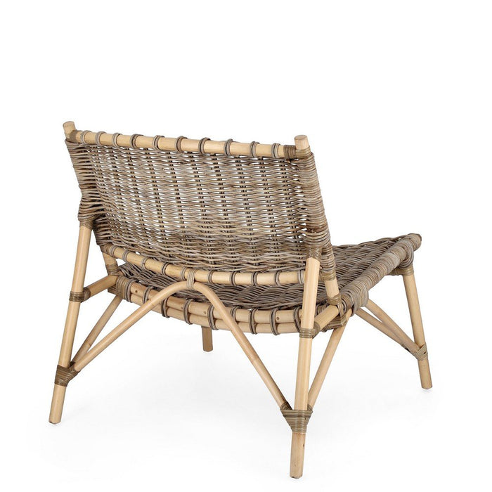 Sedia Rattan Naturale Marrone Rustico da Interno - MIRABELLE