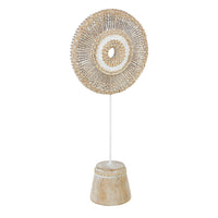 Decorazione Rosone Poliresina Marrone Stile Rustico da Interno - MIRA