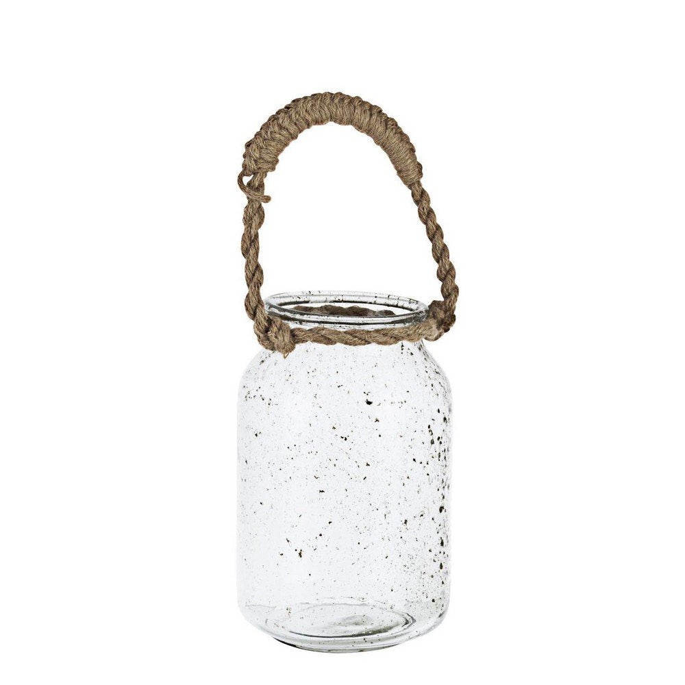 Vaso in Vetro Trasparente Rustico da Esterno H29 cm - MIGUEL