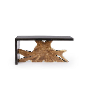 Tavolino in Teak Marrone Moderno da Interno 110x60 - MIA