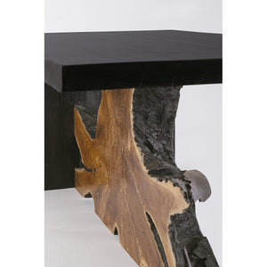 Tavolino in Teak Marrone Moderno da Interno 110x60 - MIA