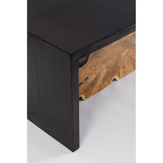 Tavolino in Teak Marrone Moderno da Interno 110x60 - MIA