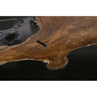 Consolle in Teak Marrone Rustica da Interno 150x40 - MIA