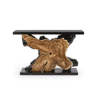 Consolle Teak Marrone Rustica da Interno 120x40 cm - MIA