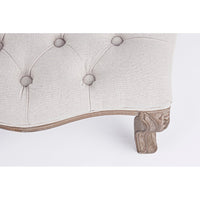 Set 2 Sgabelli Poggiapiedi Tessuto Marrone Rustico da Interno - MAXWELL