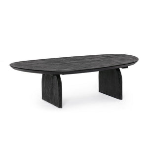 Tavolino Legno Nero Moderno da Interno 135x76 cm - MAXIM