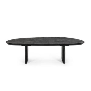 Tavolino Legno Nero Moderno da Interno 135x76 cm - MAXIM