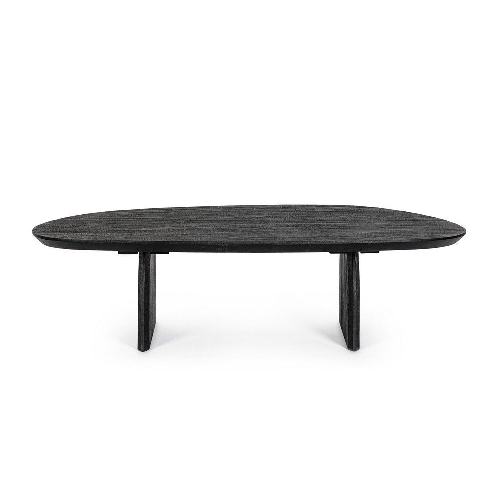 Tavolino Legno Nero Moderno da Interno 135x76 cm - MAXIM